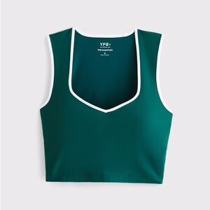 Abercrombie & Fitch YPB studioFLEX Portrait Tank in Green